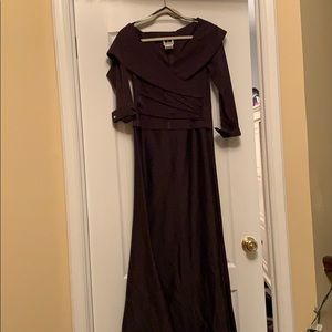 Off the Shoulder Brown Dress